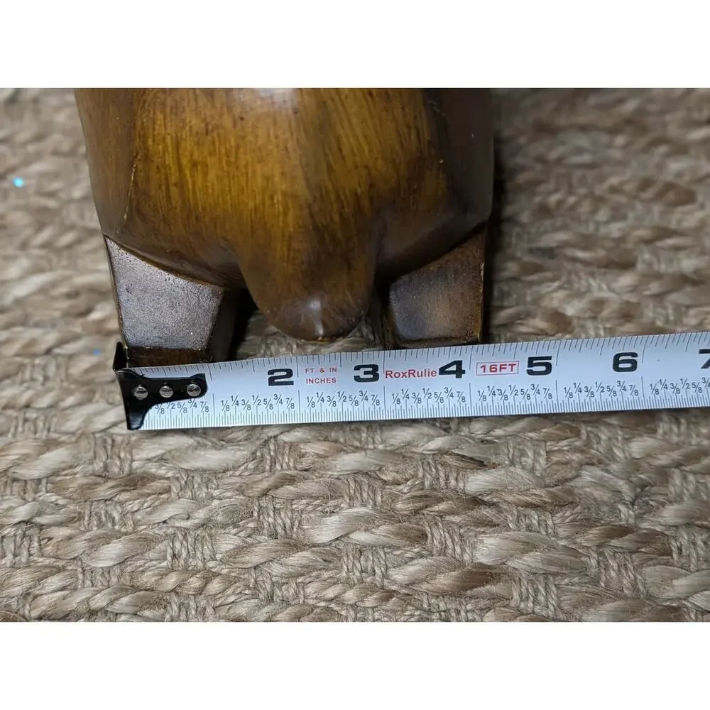 Hobby Lobby Rustic Christmas Reindeer Sculpture Stained Wood Look Holiday Decor